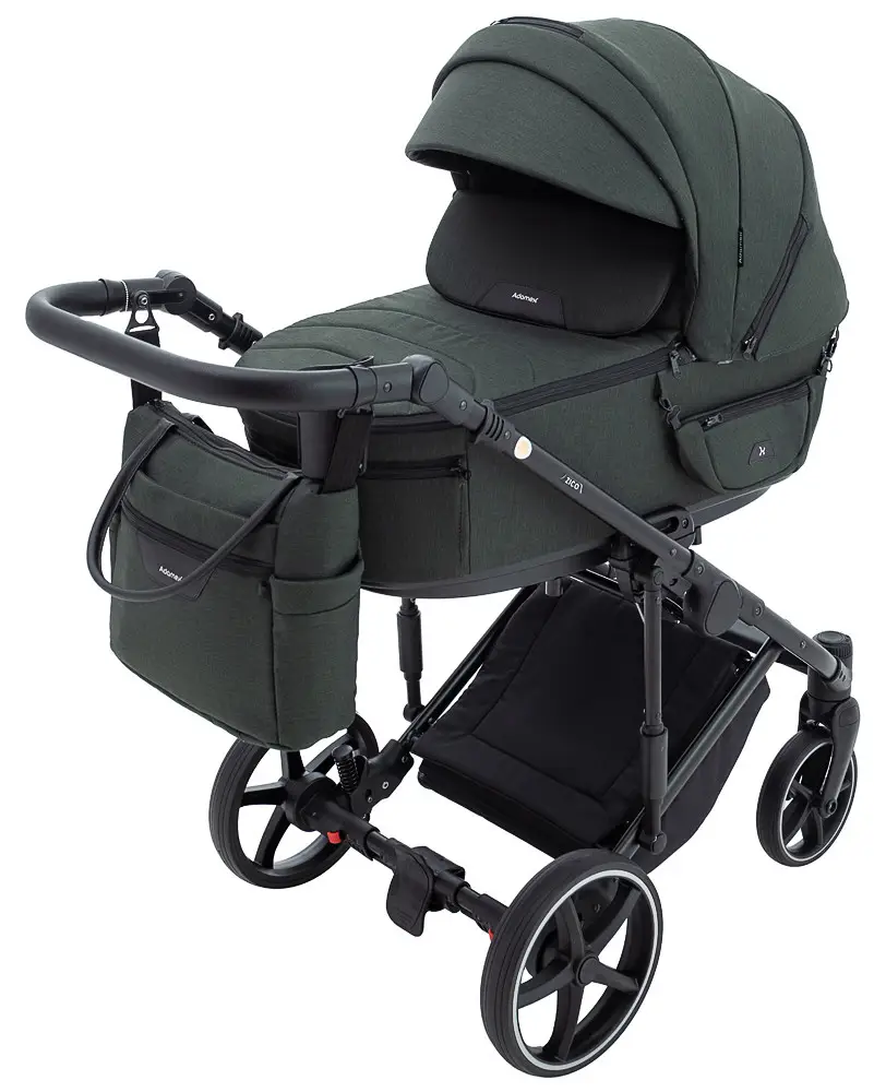 Детская коляска 2 в 1 Adamex Zico Lux TK-50 темно-зеленый